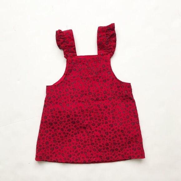 Carters leopard print corduroy dress jumper 9 months - Picture 5 of 5